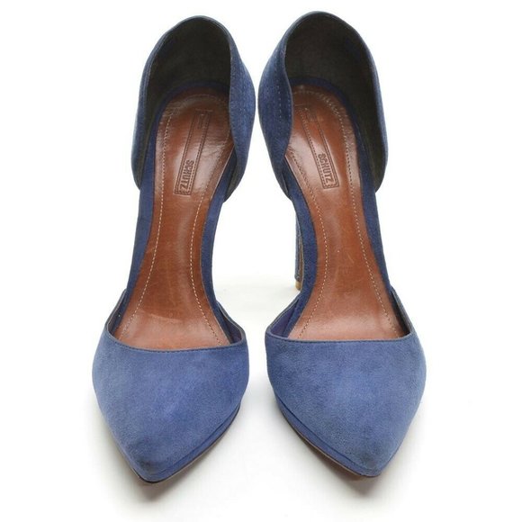 SCHUTZ Royal Blue Suede Heels - Picture 3 of 6